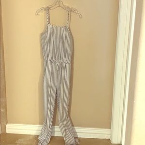 SALE!!Super adorable blue and white striped romper